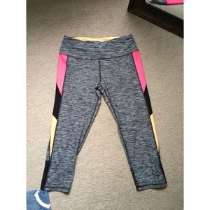 Multi colored athletic leggings